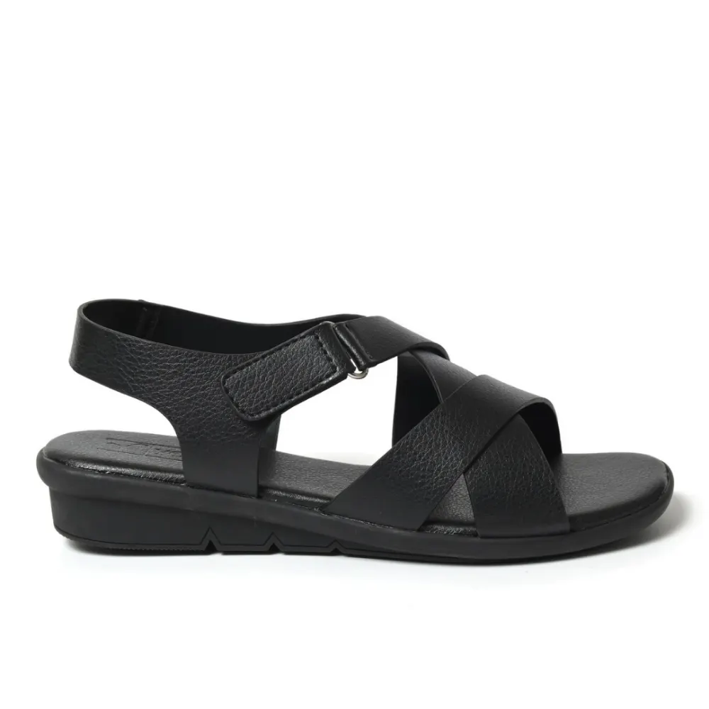 Giày Sandal Nữ Đế Bằng 3 Phân Quai Chéo